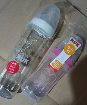 【安徽仓】德国NUK婴儿0-6岁奶瓶（玻璃瓶+塑料瓶两款）